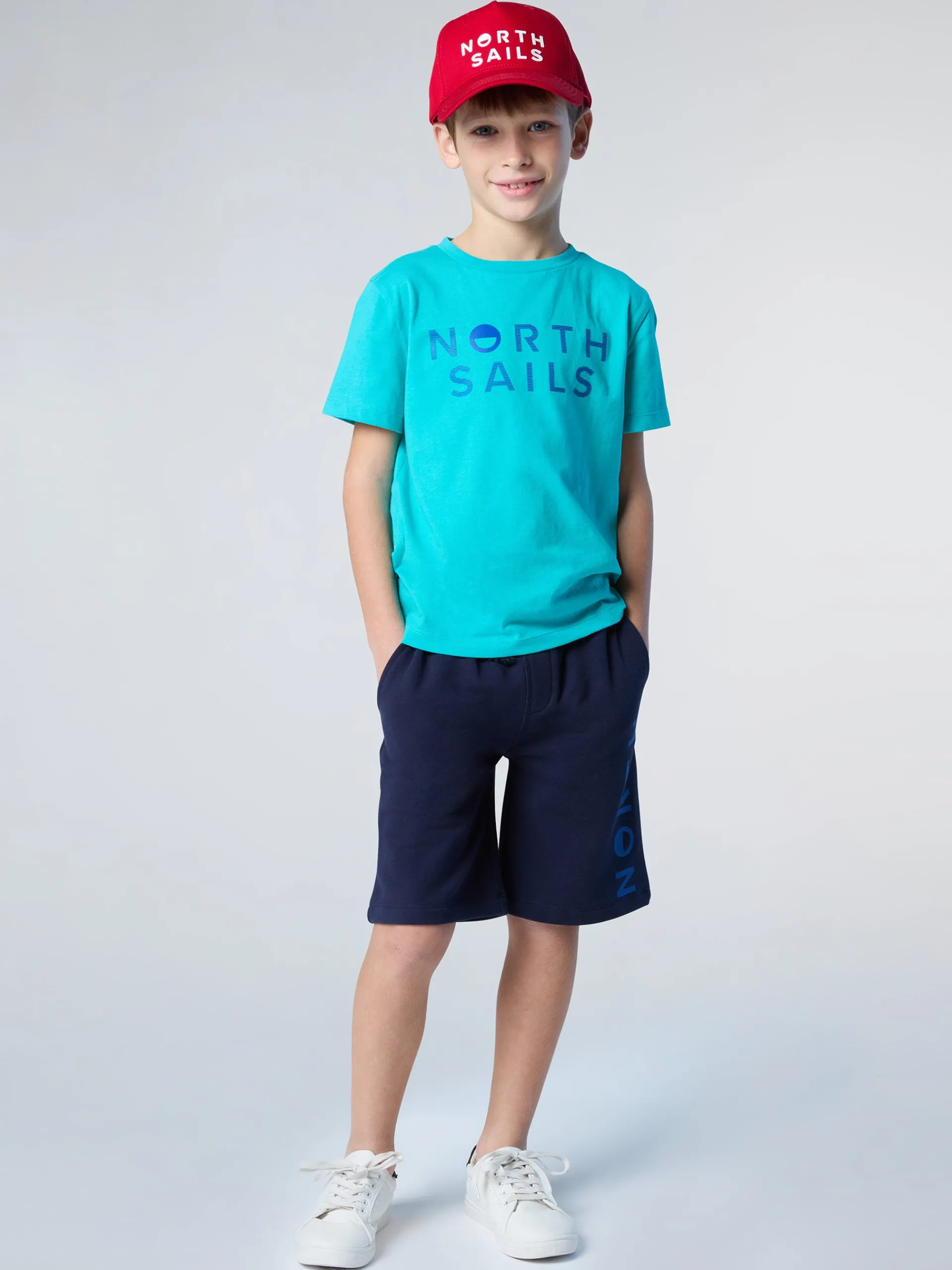 North Sails Bermuda in felpa con logo* Outlet|Pantaloncini