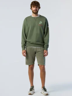 North Sails Bermuda in felpa con stampa*Uomo Outlet|Pantaloncini