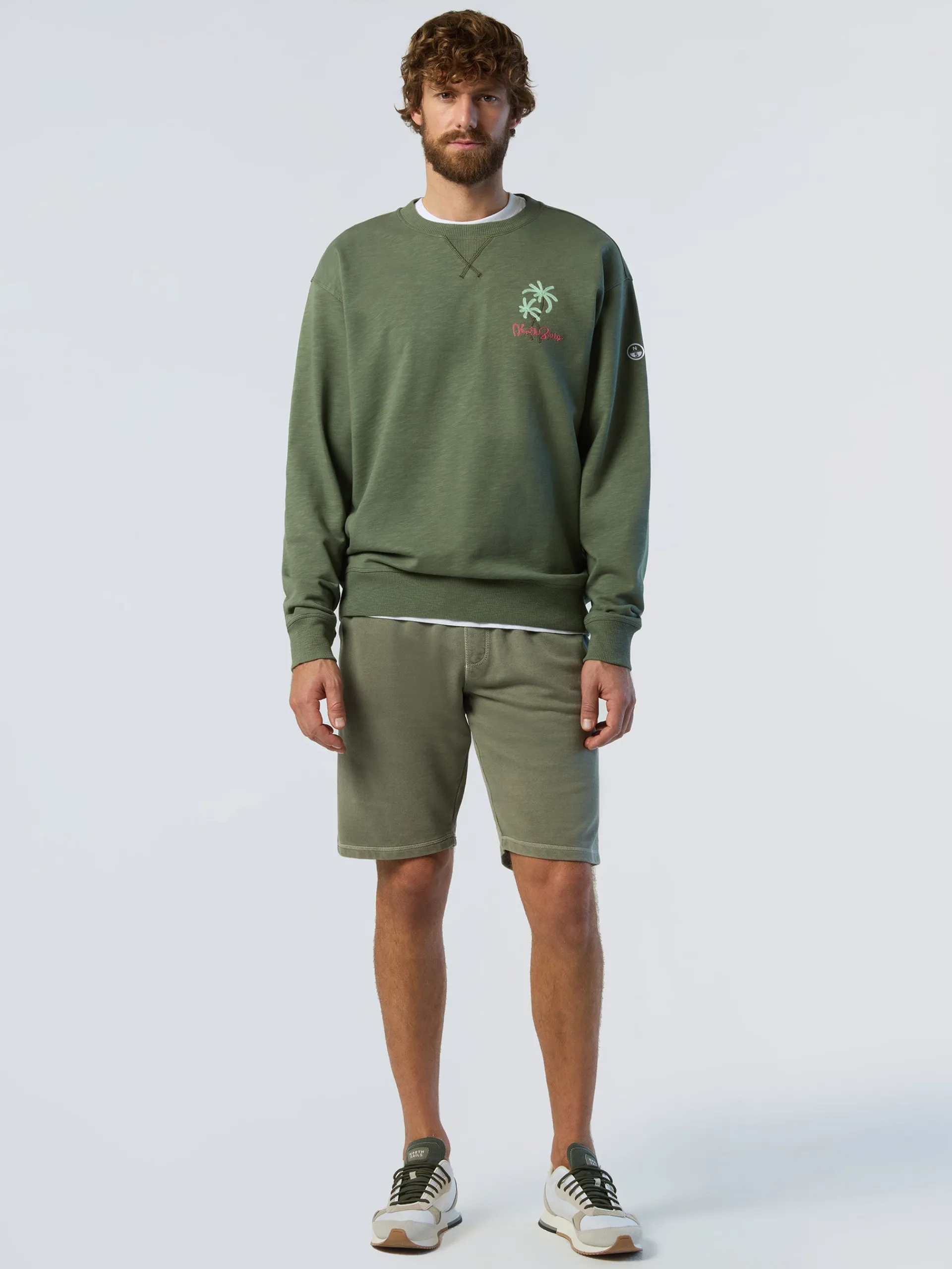 North Sails Bermuda in felpa con stampa*Uomo Outlet|Pantaloncini