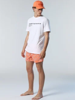North Sails Boxer mare con motivo tropical*Uomo Outlet|Costumi Da Bagno