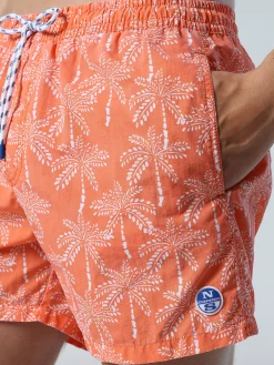 North Sails Boxer mare con motivo tropical*Uomo Outlet|Costumi Da Bagno