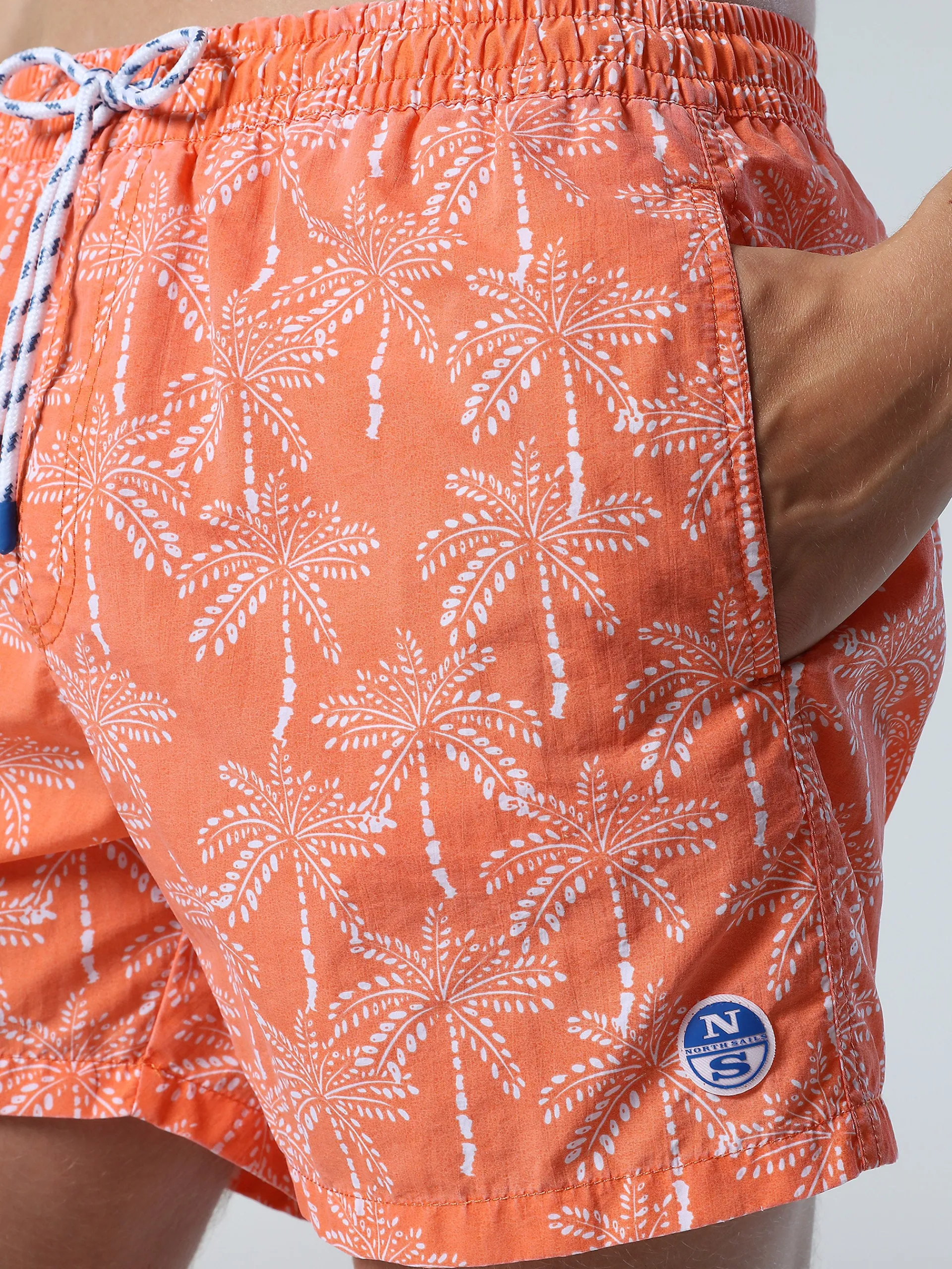 North Sails Boxer mare con motivo tropical*Uomo Outlet|Costumi Da Bagno