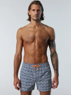 North Sails Boxer mare con motivo tropical*Uomo Outlet|Costumi Da Bagno