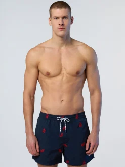 North Sails Boxer mare con ricamo*Uomo Outlet|Costumi Da Bagno