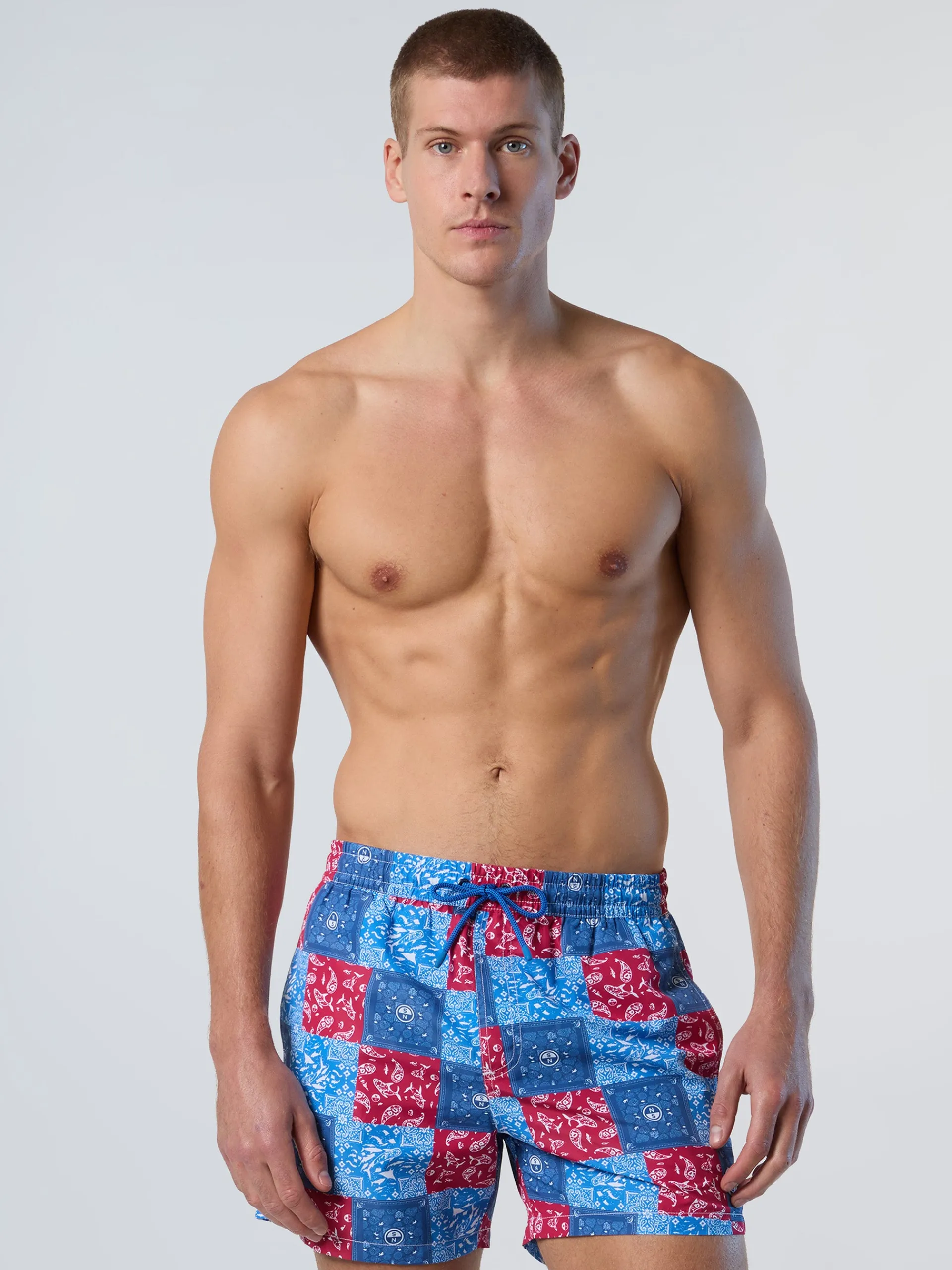 North Sails Boxer mare con stampa*Uomo Outlet|Costumi Da Bagno