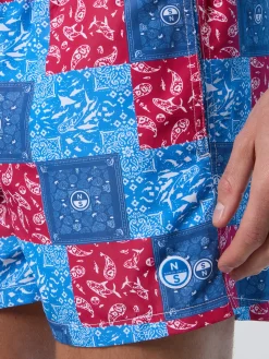 North Sails Boxer mare con stampa*Uomo Outlet|Costumi Da Bagno