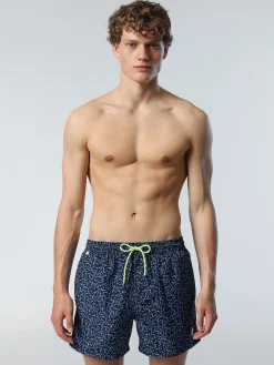 North Sails Boxer mare con stampa oceano*Uomo Outlet|Costumi Da Bagno