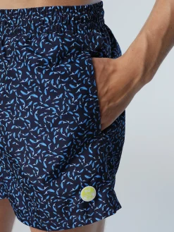North Sails Boxer mare con stampa oceano*Uomo Outlet|Costumi Da Bagno