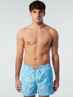 North Sails Boxer mare con stampa oceano*Uomo Outlet|Costumi Da Bagno