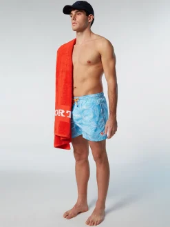 North Sails Boxer mare con stampa oceano*Uomo Outlet|Costumi Da Bagno