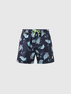 North Sails Boxer mare con stampa oceano*Uomo Outlet|Costumi Da Bagno