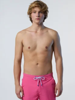 North Sails Boxer mare in nylon lavato*Uomo Outlet|Costumi Da Bagno