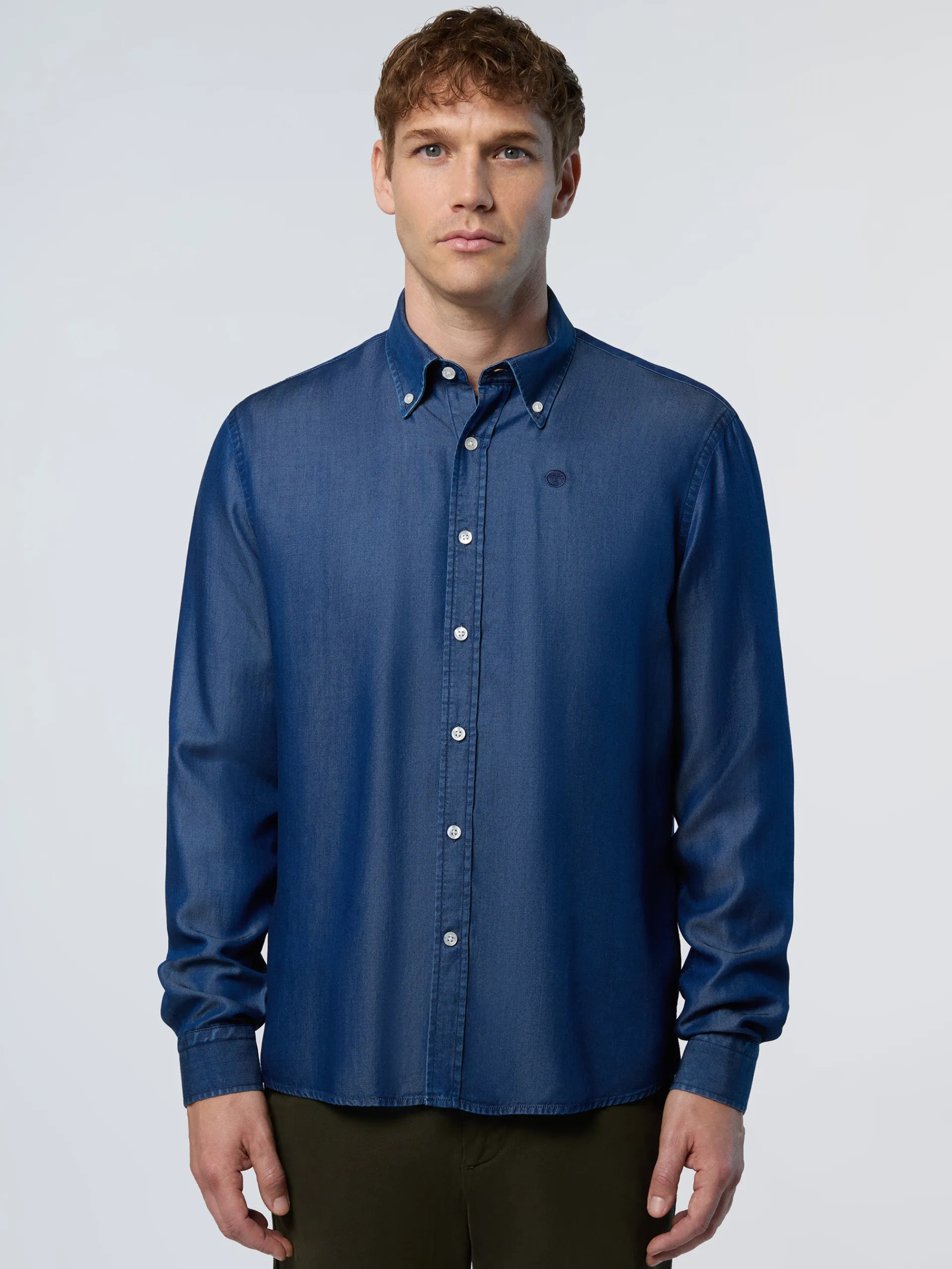 North Sails Camicia button-down in denim TENCEL™*Uomo Camicie