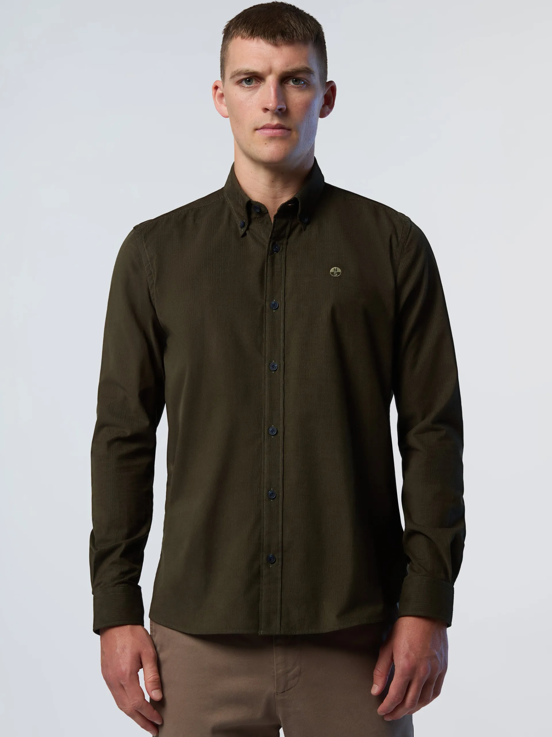North Sails Camicia button-down in velluto*Uomo Camicie
