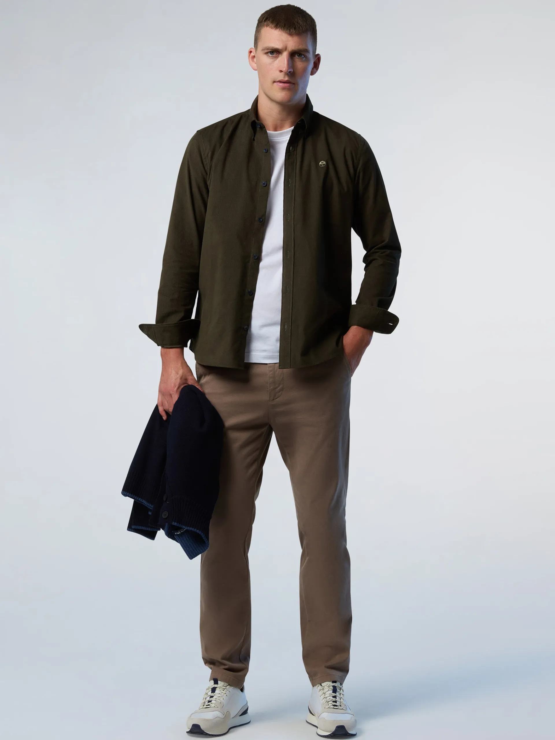 North Sails Camicia button-down in velluto*Uomo Camicie