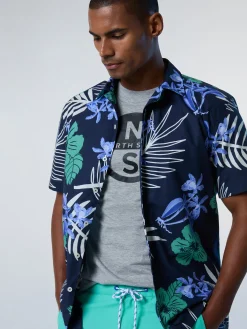 North Sails Camicia con stampa tropicale*Uomo Outlet|Camicie