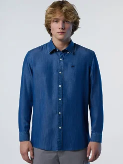 North Sails Camicia in chambray e TENCEL™*Uomo Outlet|Camicie