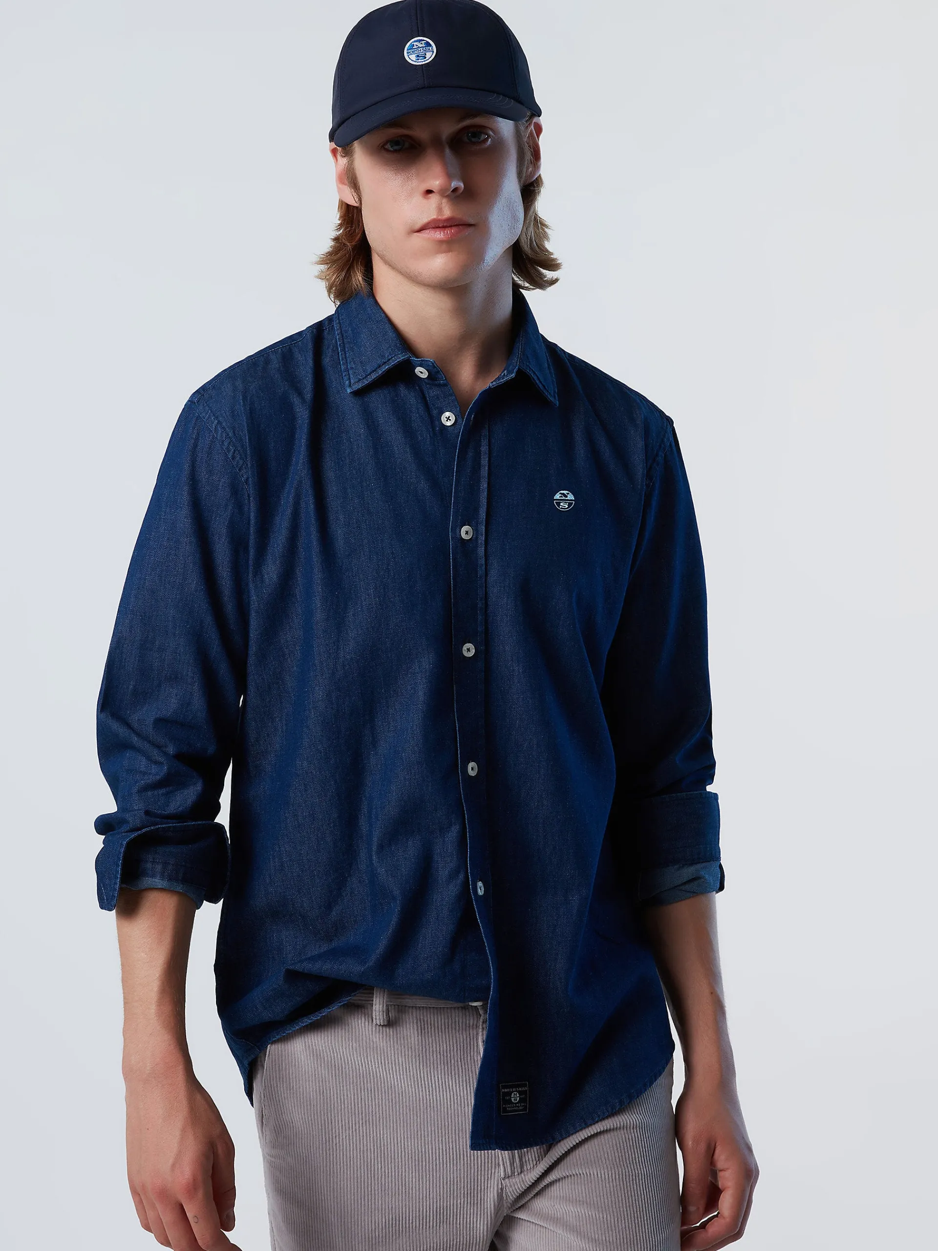 North Sails Camicia in cotone chambray*Uomo Outlet|Camicie