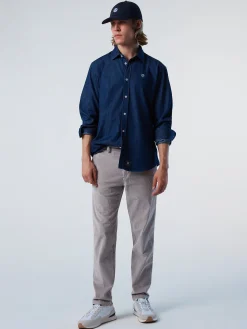 North Sails Camicia in cotone chambray*Uomo Outlet|Camicie