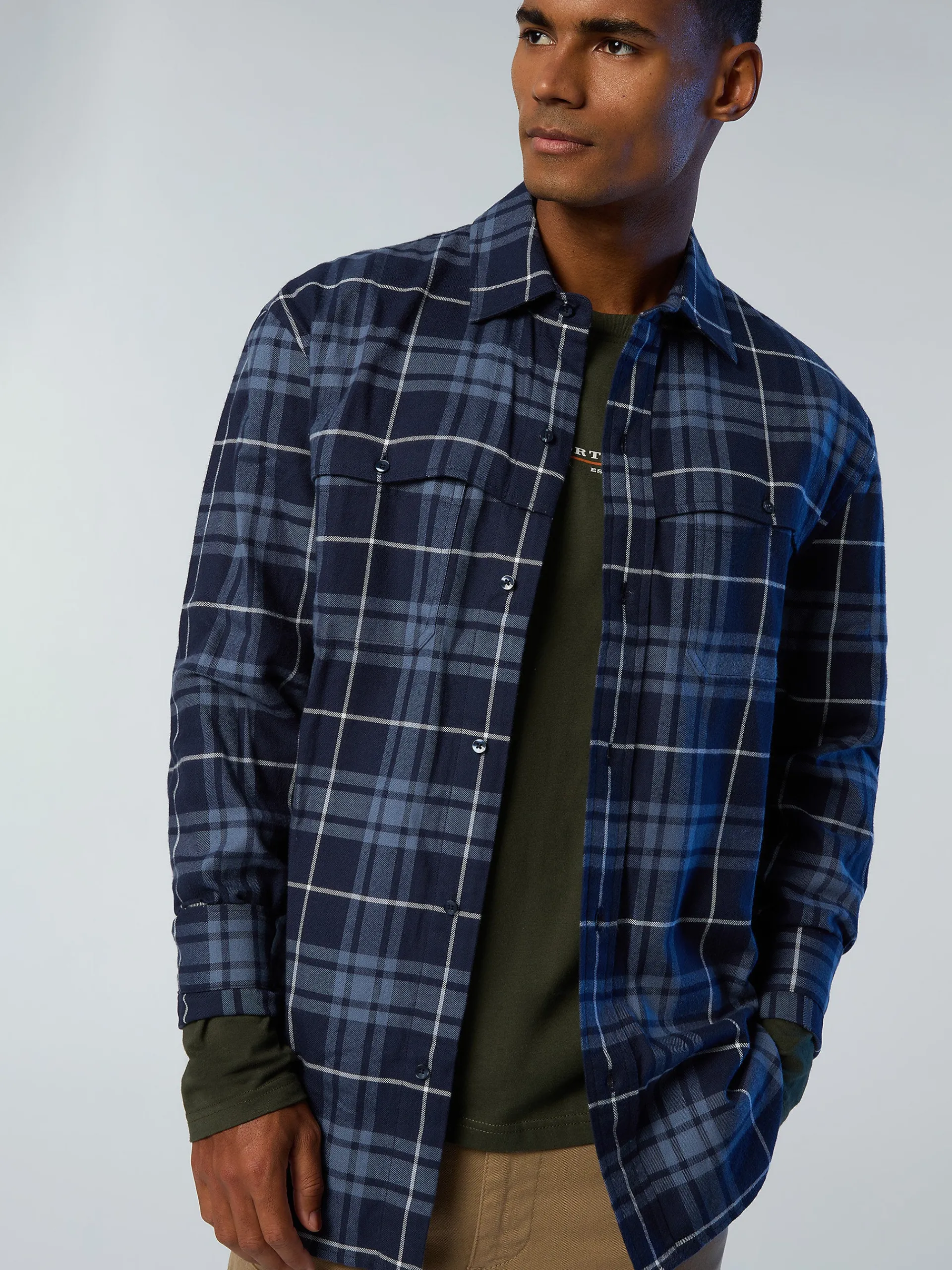 North Sails Camicia in flanella check*Uomo Outlet|Camicie