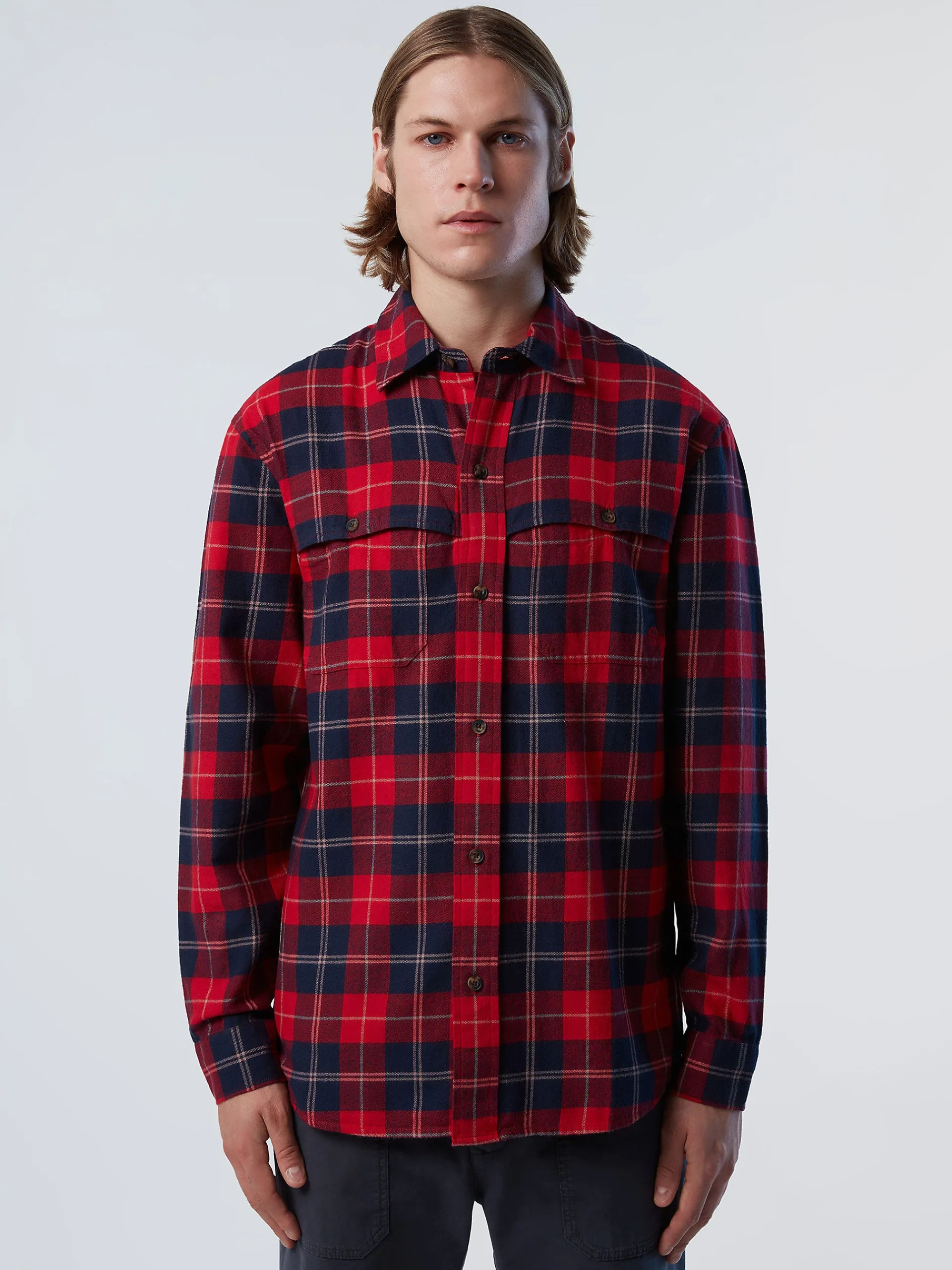 North Sails Camicia in flanella check*Uomo Outlet|Camicie