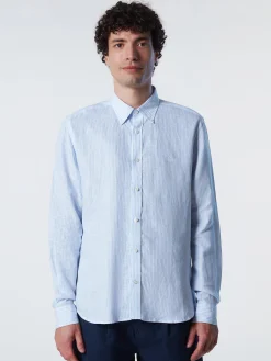 North Sails Camicia in lino a righe*Uomo Outlet|Camicie