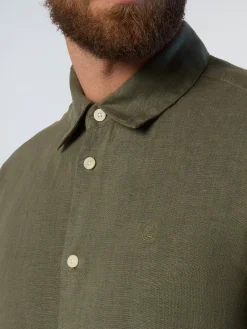 North Sails Camicia in lino tinta unita*Uomo Outlet|Camicie