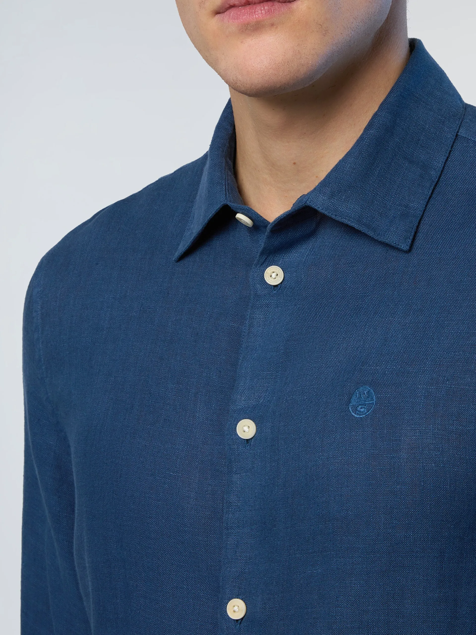 North Sails Camicia in lino tinta unita*Uomo Outlet|Camicie