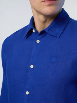 North Sails Camicia in lino tinta unita*Uomo Outlet|Camicie