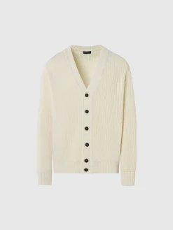 North Sails Cardigan in maglia a coste*Uomo Maglioni E Cardigan