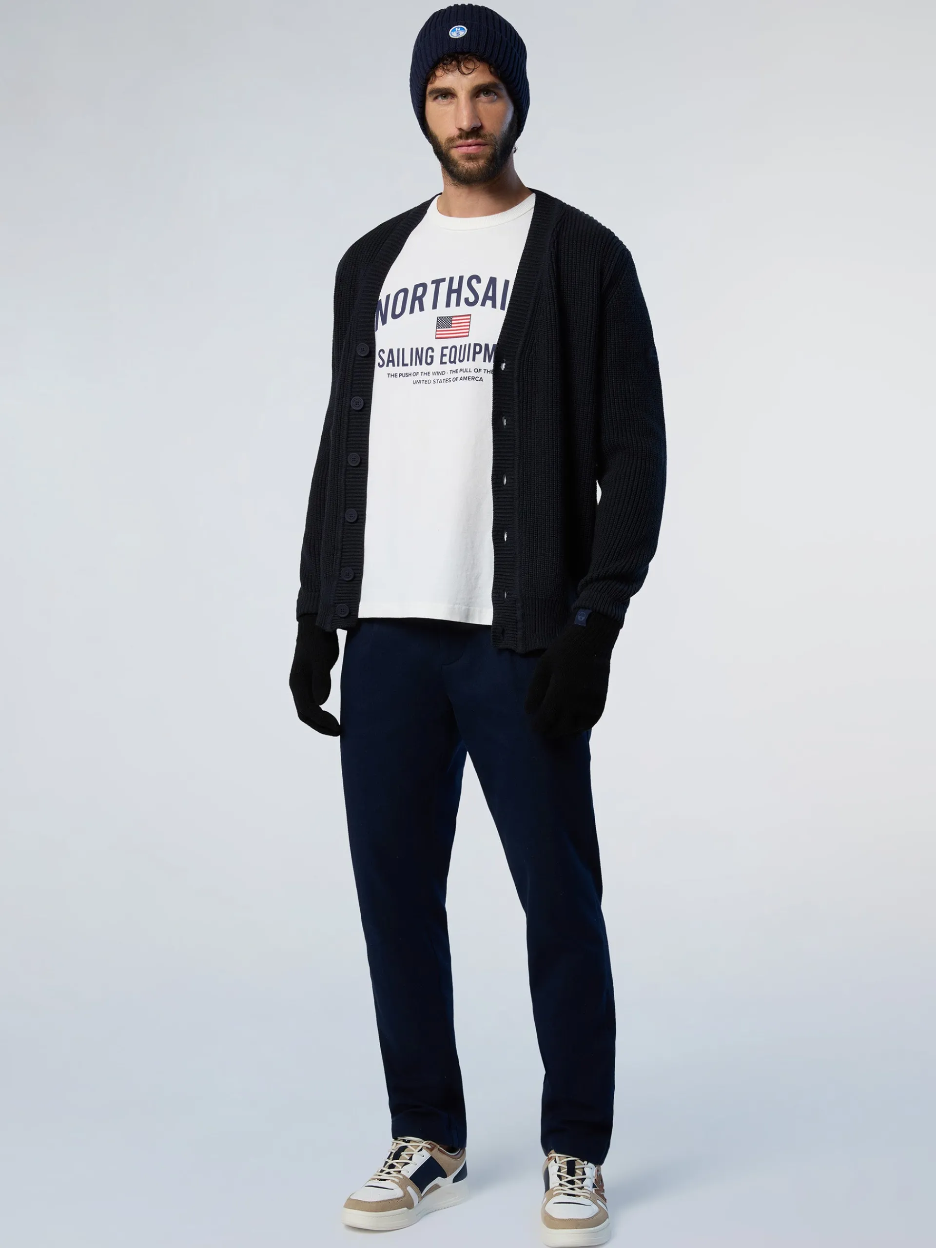 North Sails Cardigan in maglia a coste*Uomo Maglioni E Cardigan