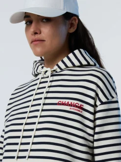 North Sails Felpa a righe con cappuccio*Donna Outlet|Felpe