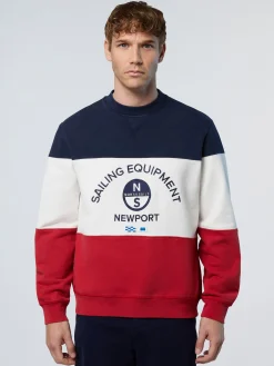 North Sails Felpa color block con ricamo*Uomo Shop By Look|Felpe