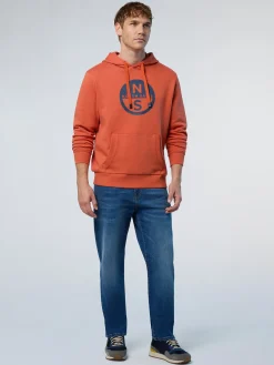 North Sails Felpa con cappuccio e maxi stampa*Uomo Felpe