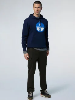 North Sails Felpa con cappuccio e maxi stampa*Uomo Felpe