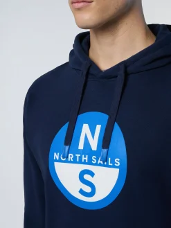 North Sails Felpa con cappuccio e maxi stampa*Uomo Felpe