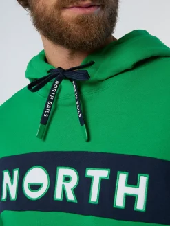 North Sails Felpa con cappuccio e patch*Uomo Outlet|Felpe