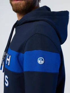 North Sails Felpa con cappuccio e patch*Uomo Outlet|Felpe