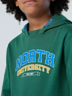 North Sails Felpa con cappuccio e stampa* Outlet