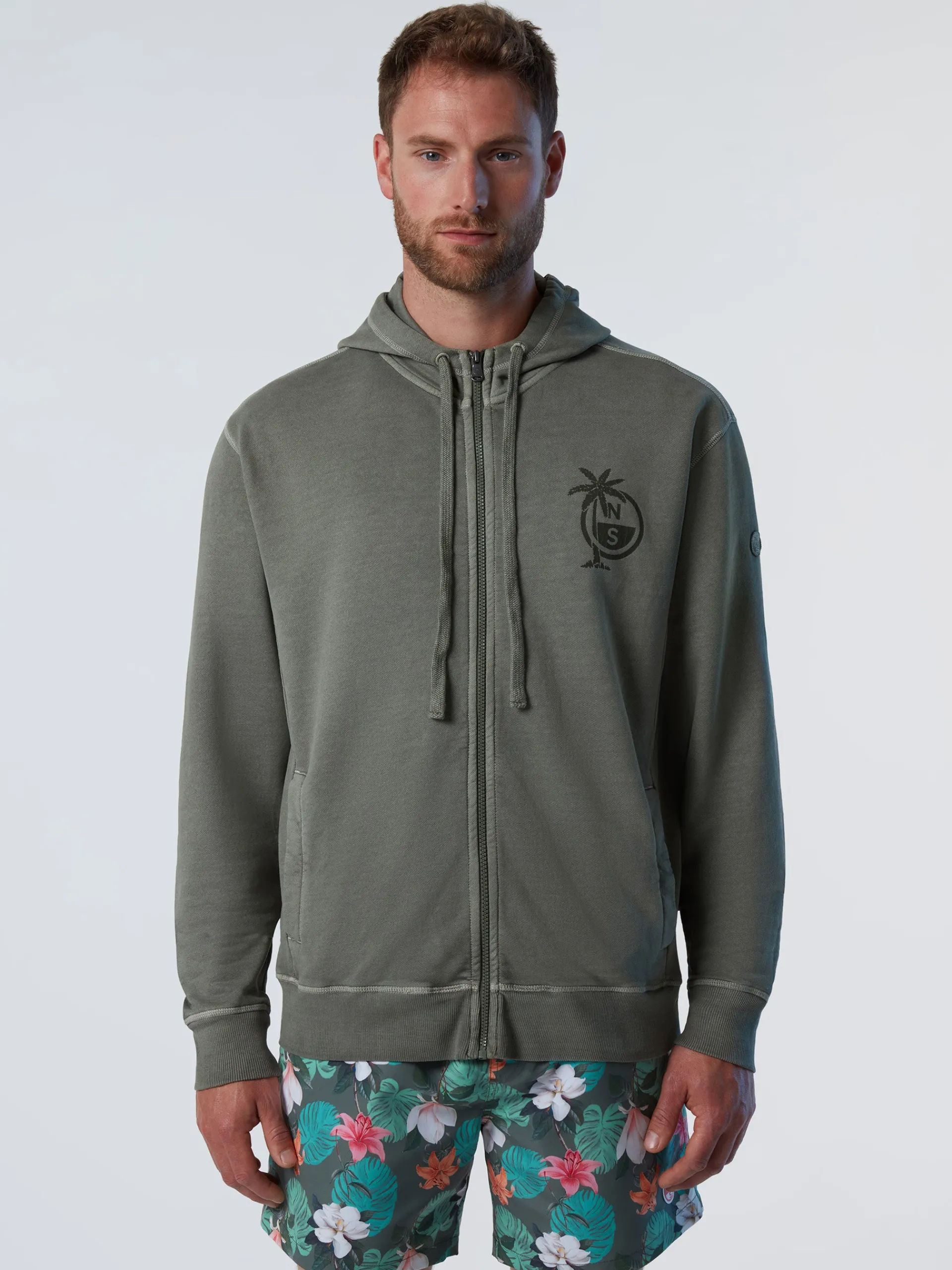 North Sails Felpa con cappuccio e stampa*Uomo Outlet|Felpe
