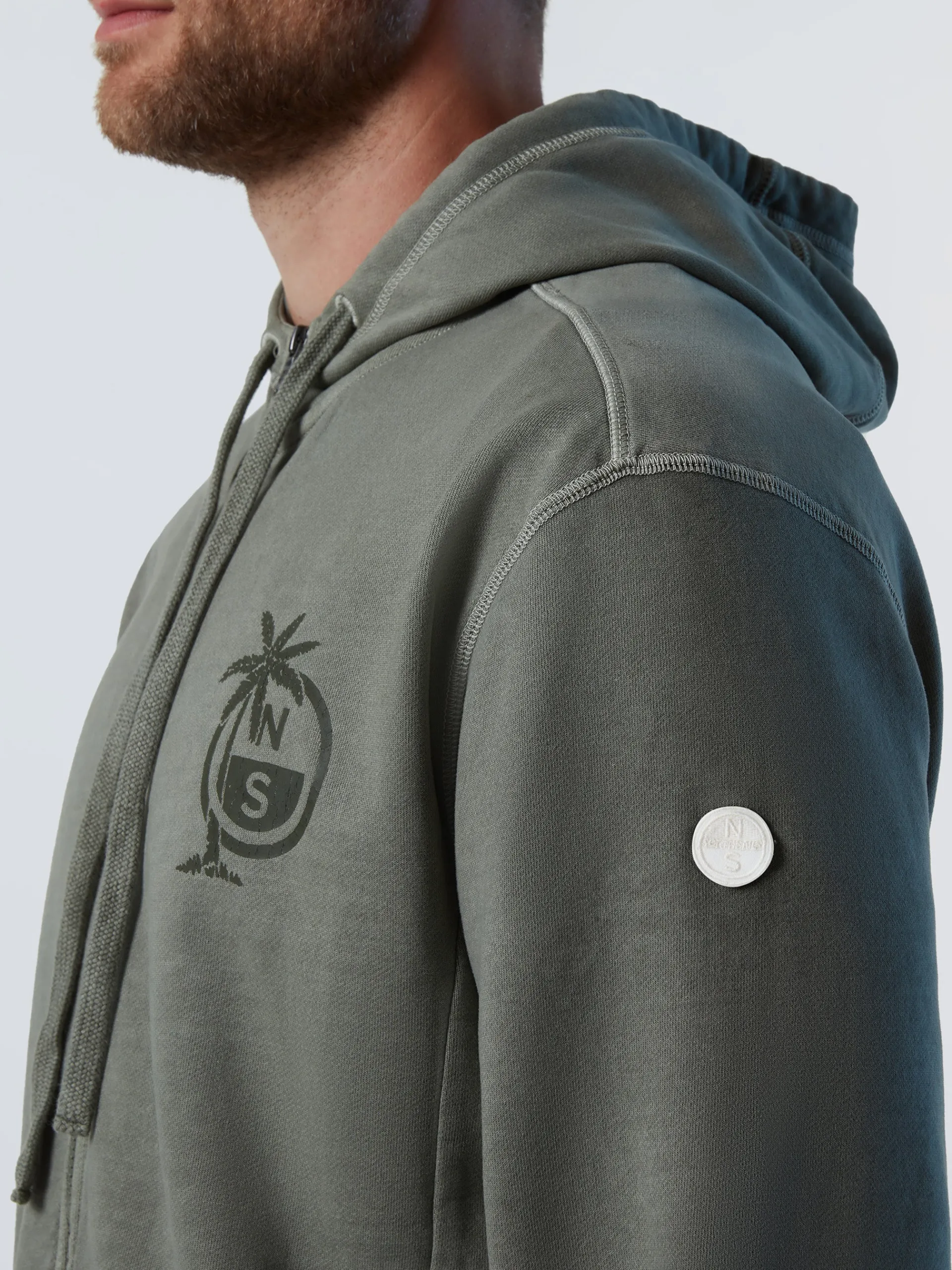 North Sails Felpa con cappuccio e stampa*Uomo Outlet|Felpe