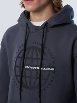 North Sails Felpa con cappuccio e stampa*Uomo Outlet|Felpe