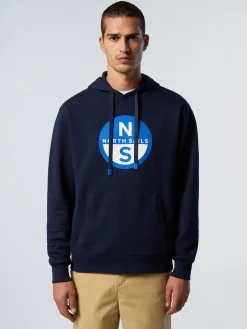 North Sails Felpa con cappuccio e stampa*Uomo Outlet|Felpe