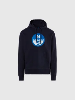 North Sails Felpa con cappuccio e stampa*Uomo Outlet|Felpe