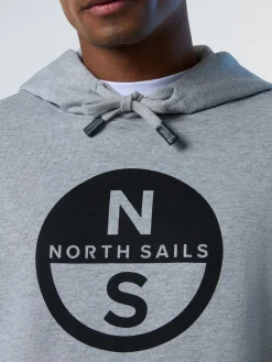 North Sails Felpa con cappuccio e stampa*Uomo Outlet|Felpe