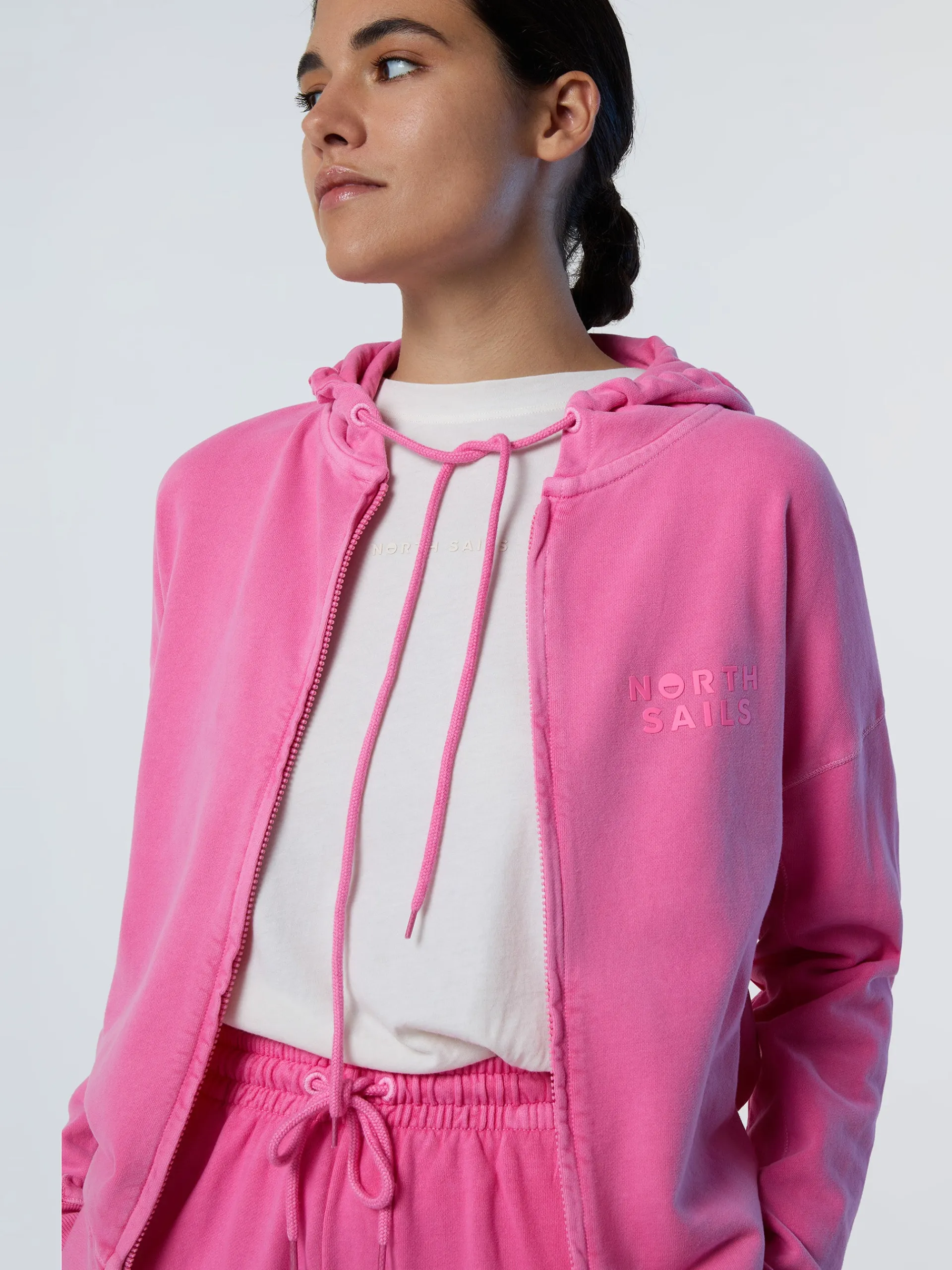 North Sails Felpa con cappuccio e zip*Donna Outlet|Felpe