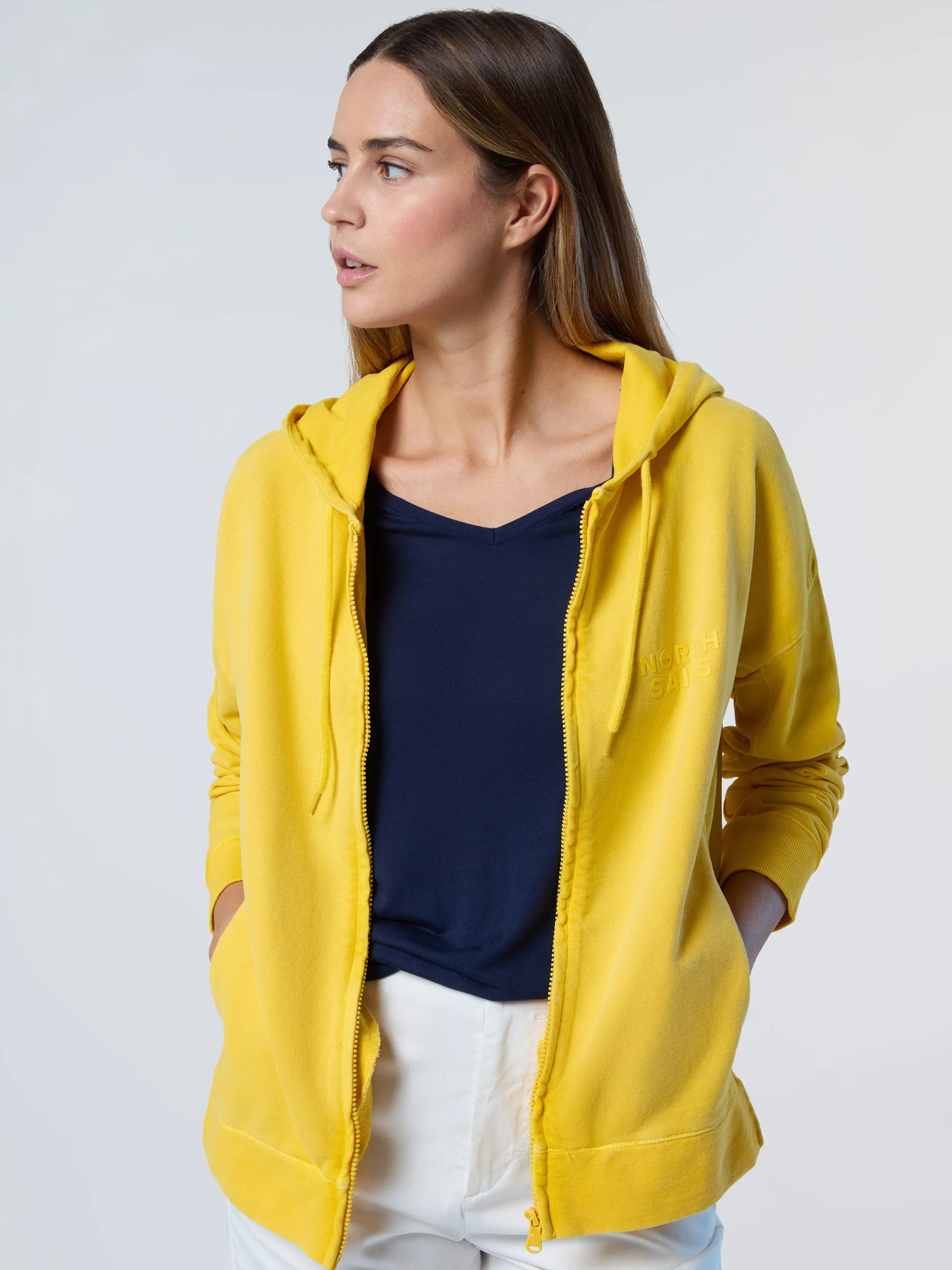 North Sails Felpa con cappuccio e zip*Donna Outlet|Felpe