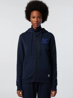 North Sails Felpa con cappuccio e zip*Donna Outlet|Felpe