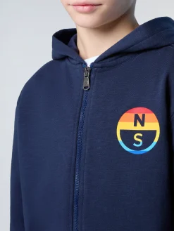 North Sails Felpa con cappuccio e zip* Outlet