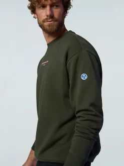 North Sails Felpa con logo in gomma*Uomo Outlet|Felpe